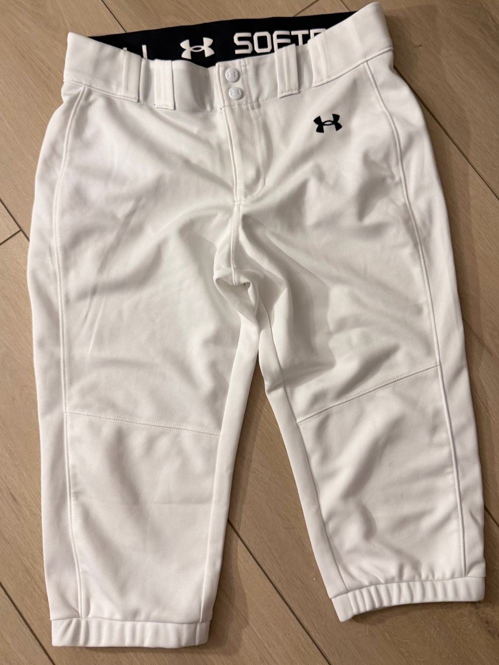 Under Armour Fastpitch Softball Pants Women's White Cropped Knicker Uniform M
